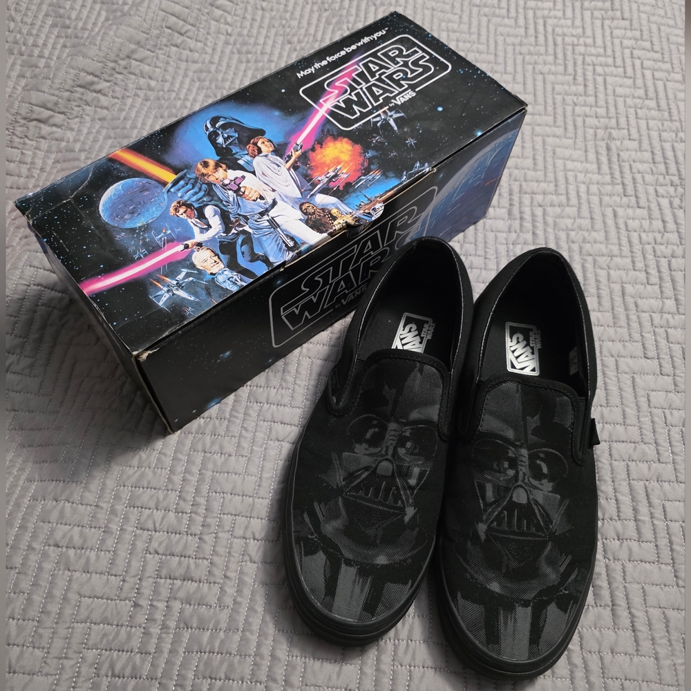 Vans X Star Wars Darth Vader Classic Slip-on Shoes Loafers